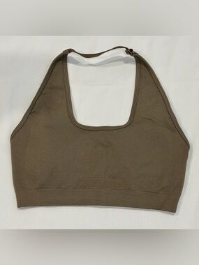 Women’s Best Brown Halter Sports Bra
